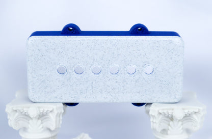 JAZZMASTER CUSTOM PICKUP COVER - MARBLE/CARBON FIBER ROYAL BLUE PAIR)