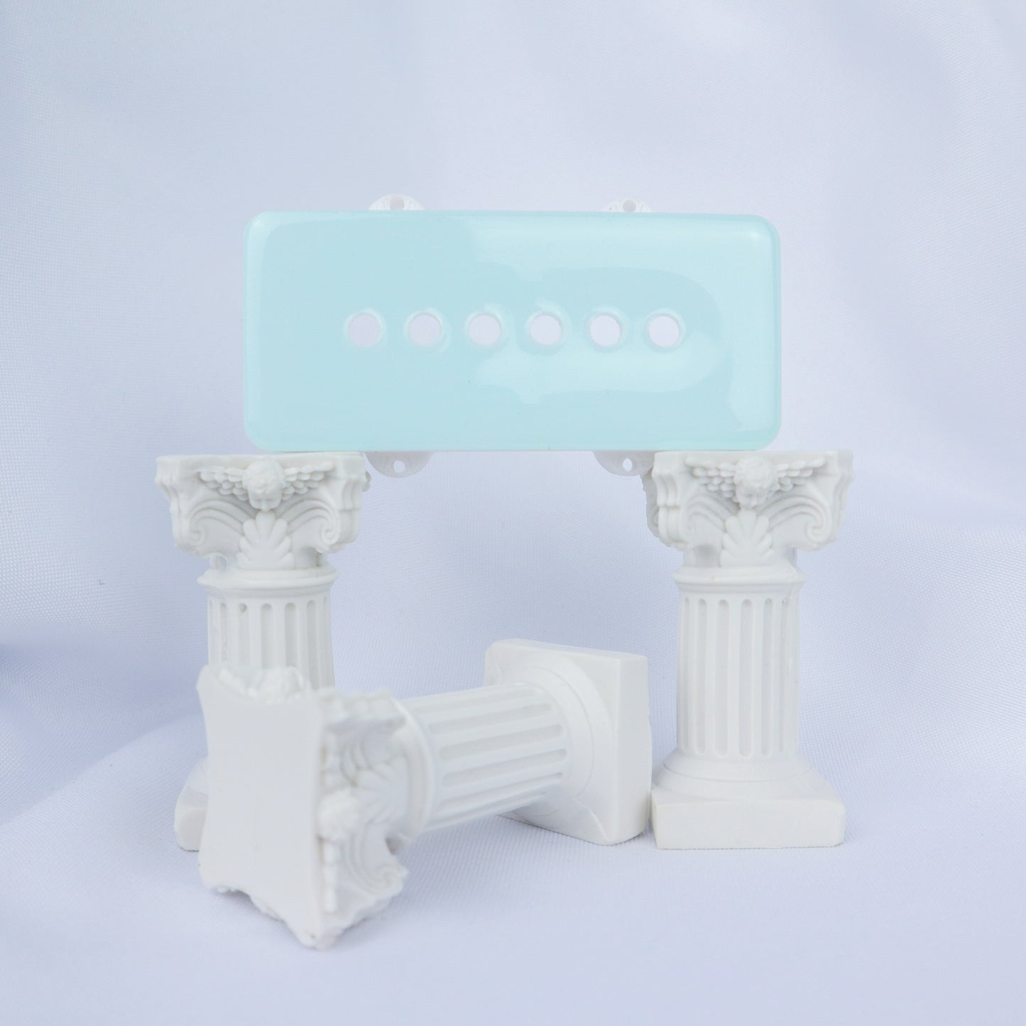 JAZZMASTER CUSTOM PICKUP COVER - ICE BLUE/WHITE (PAIR)