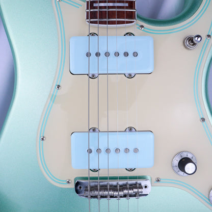 JAZZMASTER CUSTOM PICKUP COVER - ICE BLUE/WHITE (PAIR)