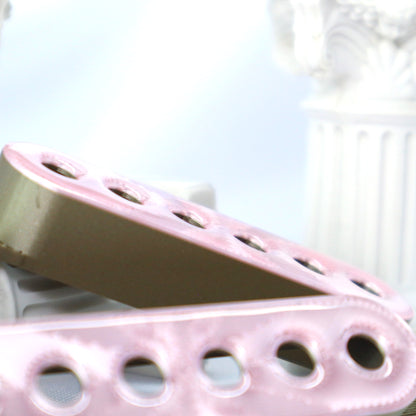 SINGLE COIL 52MM CUSTOM PICKUP COVER - PINK METALLIC/IRIDIUM GOLD METALLIC (SET OF 3)