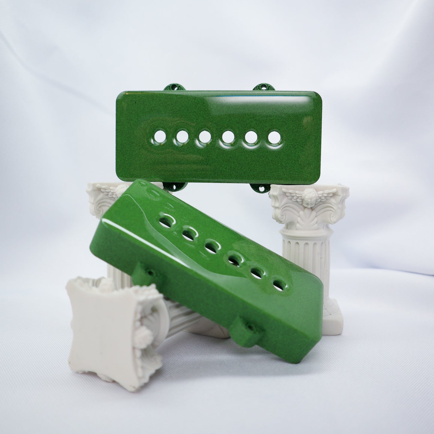 JAZZMASTER CUSTOM PICKUP COVER - CARBON FIBER INFUSED MATCHA GREEN (PAIR)