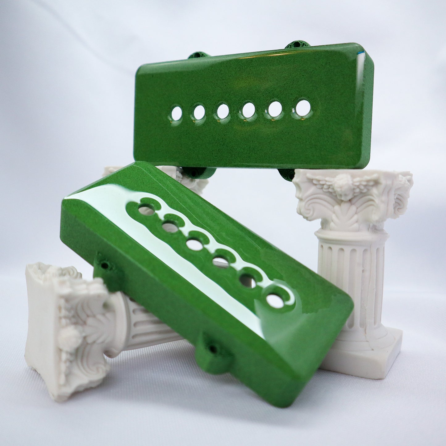 JAZZMASTER CUSTOM PICKUP COVER - CARBON FIBER INFUSED MATCHA GREEN (PAIR)