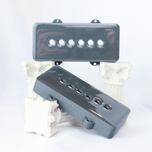 JAZZMASTER CUSTOM PICKUP COVER - SILVER GALAXY SPARKLE (PAIR)