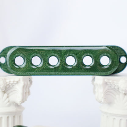 SINGLE COIL 52MM CUSTOM PICKUP COVER - G.O.R GREEN SPARKLE (SET OF 3)