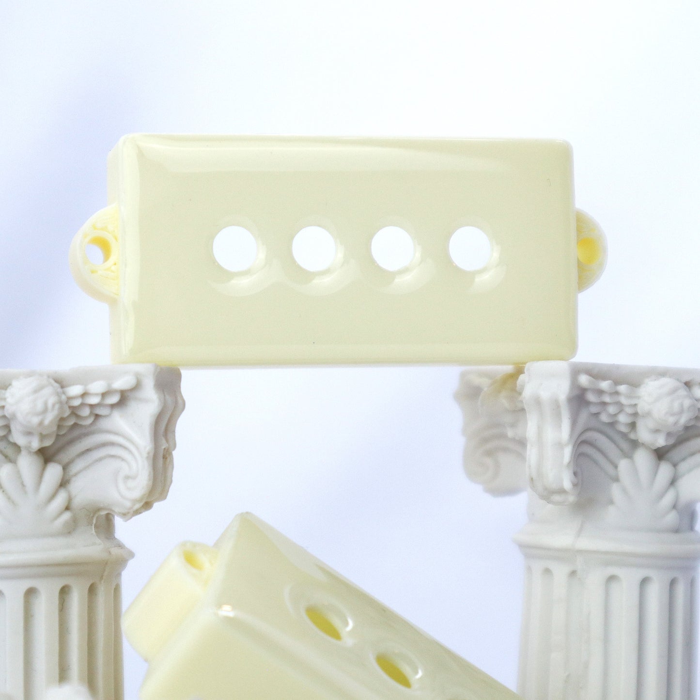 P-BASS STYLE PICK UP COVERS - CREAM RE-IMAGINED (PAIR)