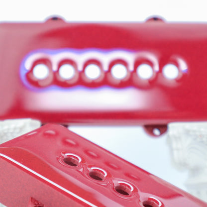 JAZZMASTER CUSTOM PICKUP COVER - CARBON FIBER INFUSED BURGUNDY RED (PAIR)