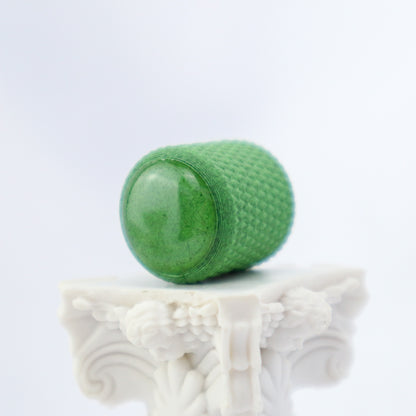 DOMED KNOB W/KNURLING & SET SCREW 6MM - CARBON FIBER INFUSED MATCHA GREEN