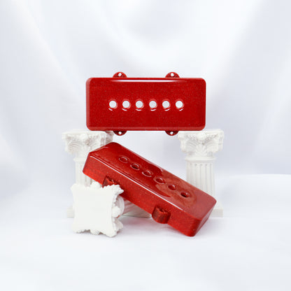 JAZZMASTER CUSTOM PICKUP COVER - CRIMSON RED SPARKLE (PAIR)