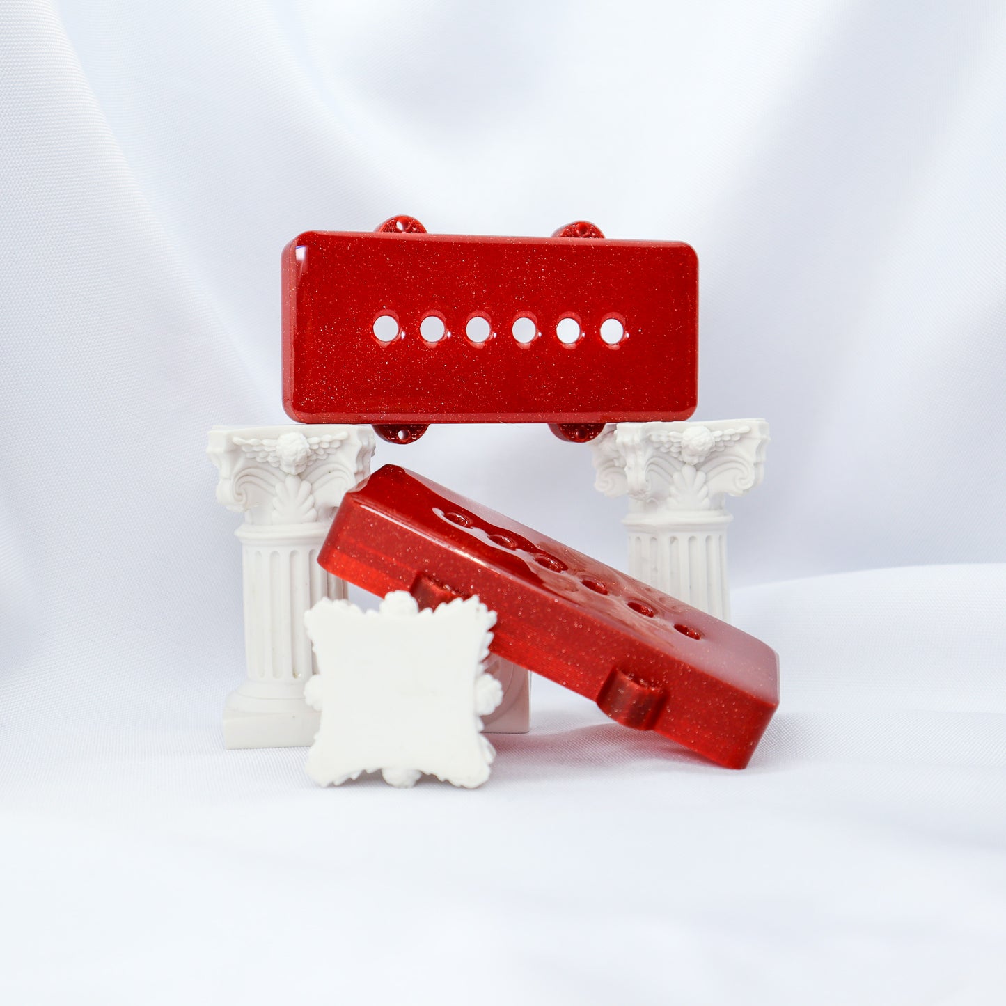 JAZZMASTER CUSTOM PICKUP COVER - CRIMSON RED SPARKLE (PAIR)