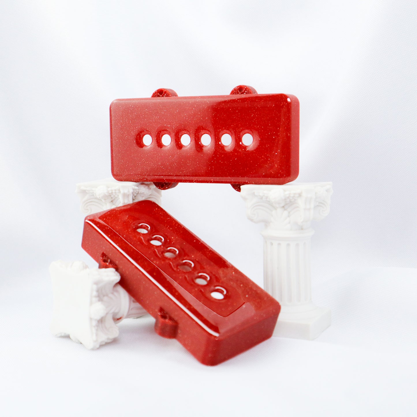 JAZZMASTER CUSTOM PICKUP COVER - CRIMSON RED SPARKLE (PAIR)