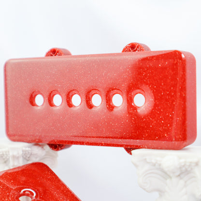 JAZZMASTER CUSTOM PICKUP COVER - CRIMSON RED SPARKLE (PAIR)