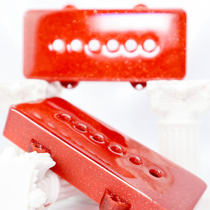 JAZZMASTER CUSTOM PICKUP COVER - CRIMSON RED SPARKLE (PAIR)