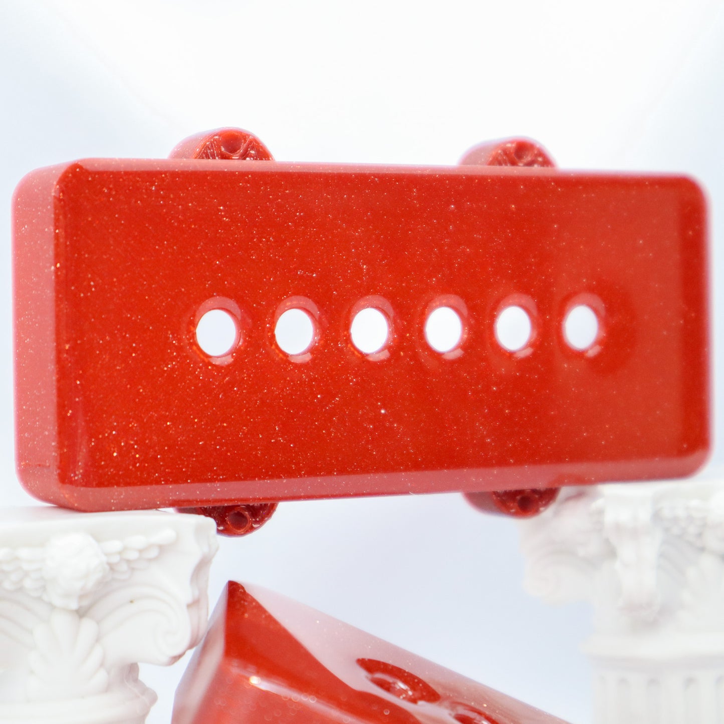 JAZZMASTER CUSTOM PICKUP COVER - CRIMSON RED SPARKLE (PAIR)