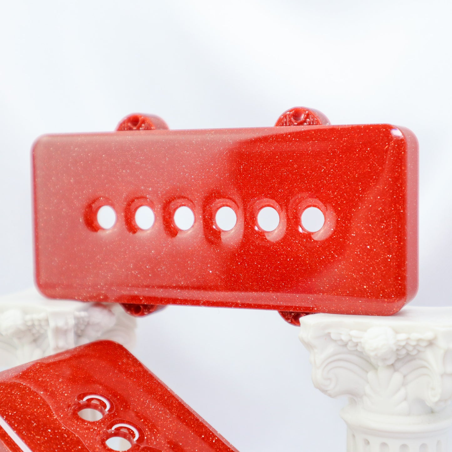 JAZZMASTER CUSTOM PICKUP COVER - CRIMSON RED SPARKLE (PAIR)