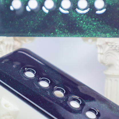 JAZZMASTER CUSTOM PICKUP COVER - NEBULA SPARKLE/WHITE (PAIR)